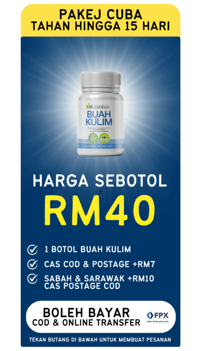 Pakej 1 botol buah kulim